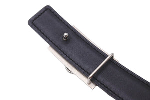 HERMES エルメス コリエドシアン ベルト ボックスカーフ C刻印 トゴ エトゥープ ブラック シルバー サイズ70 美品 中古 43413