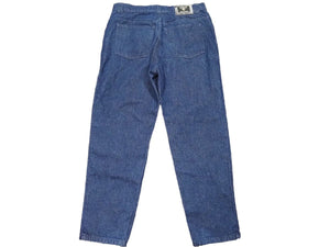 VERSACE ヴェルサーチ デニムパンツ ジーンズ ボトムス メデューサボタン デニム ネイビー 美品 中古 43431