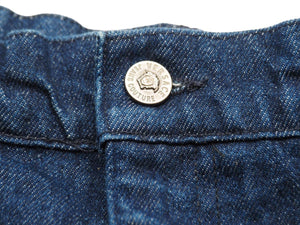 VERSACE ヴェルサーチ デニムパンツ ジーンズ ボトムス メデューサボタン デニム ネイビー 美品 中古 43431