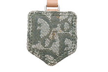 Load image into Gallery viewer, ChristianDior クリスチャンディオール キーチャーム キーホルダー グリーン ブラウン キャンバス ヌメ革 美品 中古 43432