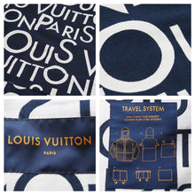 画像をギャラリービューアに読み込む, LOUIS VUITTON ルイヴィトン パッカブルギャラクシージャケット ブルゾン ロゴ総柄 ネイビー ホワイト サイズ48 美品 中古 43433