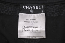 画像をギャラリービューアに読み込む, CHANEL シャネル タンクトップ ノースリーブ ベスト ラインストーン P43358V31383 コットン ブラック サイズ34 美品 中古 43436