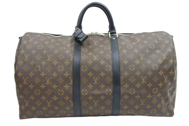 極美品 LOUIS VUITTON ルイヴィトン M56714 モノグラムマカサー キーポル55 バンドリエール 2WAY ボストンバッグ 中古 43438