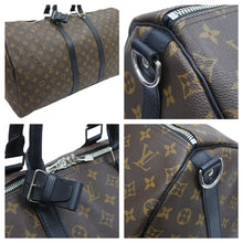 画像をギャラリービューアに読み込む, 極美品 LOUIS VUITTON ルイヴィトン M56714 モノグラムマカサー キーポル55 バンドリエール 2WAY ボストンバッグ 中古 43438