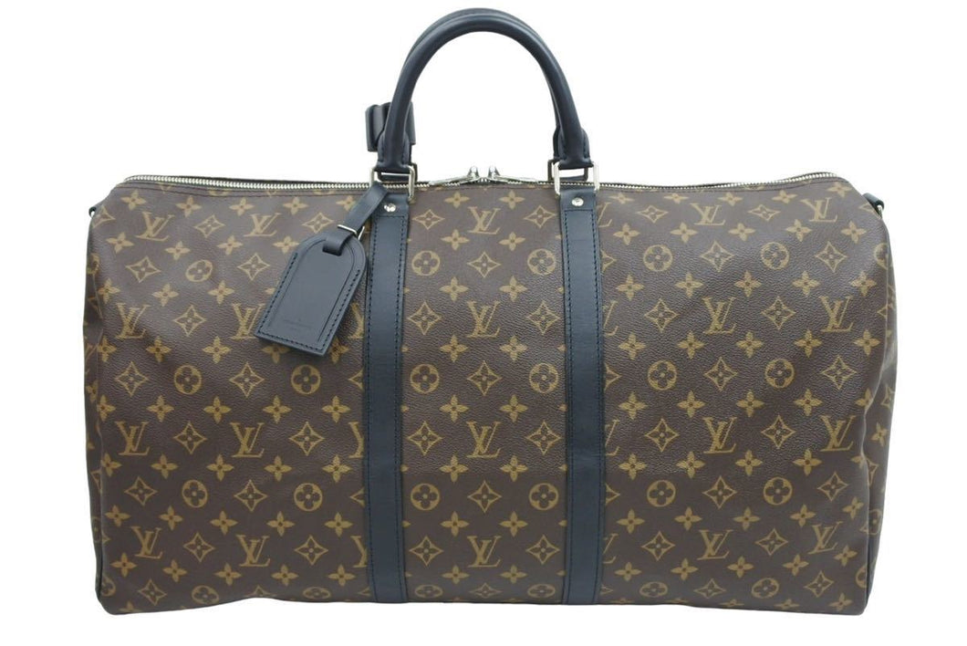 LOUIS VUITTON ルイヴィトン M56714 モノグラムマカサー キーポル55 ストラップ 欠品 バンドリエール ボストンバッグ 美品 中古 43451