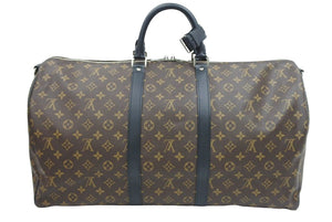 LOUIS VUITTON ルイヴィトン M56714 モノグラムマカサー キーポル55 ストラップ 欠品 バンドリエール ボストンバッグ 美品 中古 43451