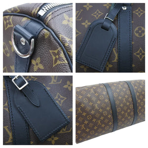 LOUIS VUITTON ルイヴィトン M56714 モノグラムマカサー キーポル55 ストラップ 欠品 バンドリエール ボストンバッグ 美品 中古 43451