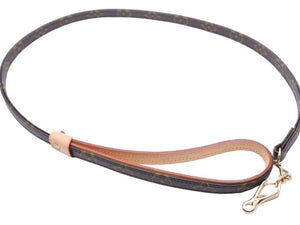 Louis Vuitton ルイヴィトン コリエ ペットリード ハーネス 散歩紐 TJ1161 リボン モノグラム ブラウン 美品 中古 43467