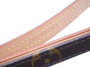 Louis Vuitton ルイヴィトン コリエ ペットリード ハーネス 散歩紐 TJ1161 リボン モノグラム ブラウン 美品 中古 43467