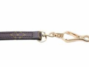 Louis Vuitton ルイヴィトン コリエ ペットリード ハーネス 散歩紐 TJ1161 リボン モノグラム ブラウン 美品 中古 43467