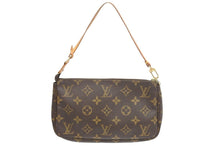 Load image into Gallery viewer, LOUIS VUITTON ルイヴィトン ポシェットアクセソワールモノグラム ブラウン ゴールド金具 M51980 美品 中古 43476