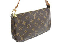 Load image into Gallery viewer, LOUIS VUITTON ルイヴィトン ポシェットアクセソワールモノグラム ブラウン ゴールド金具 M51980 美品 中古 43476