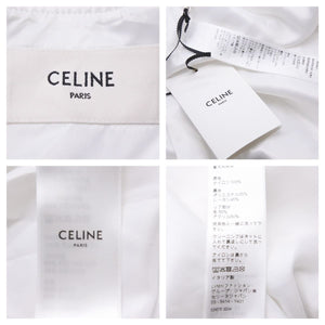 新品同様 CELINE セリーヌ ブルゾン テディジャケット ナイロンジャケット 2W365495M ブラック ホワイト 中古 43480