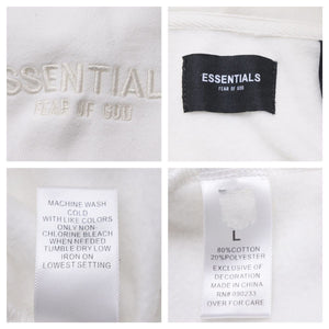 ESSENTIALS エッセンシャルズ パーカー ロゴ FEAR OF GOD フィアオブゴッド ホワイト トップス サイズL 美品 中古 43484