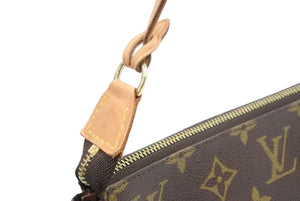 LOUIS VUITTON ルイ・ヴィトン ポシェット・アクセソワール モノグラム ブラウン M40712 アクセサリーポーチ 美品 中古 43508