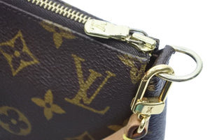 LOUIS VUITTON ルイ・ヴィトン ポシェット・アクセソワール モノグラム ブラウン M40712 アクセサリーポーチ 美品 中古 43508