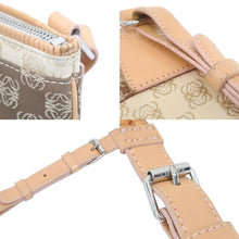 Load image into Gallery viewer, LOEWE ロエベ ショルダーバッグ クロスボディバッグ アナグラム ロゴグラム ヴィンテージ キャンバス ブラウン 良品 中古 43511