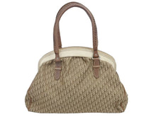 Load image into Gallery viewer, Christian Dior クリスチャンディオール トロッター ボストンバッグ ベージュ アイボリー レザー キャンバス 美品 中古 43514