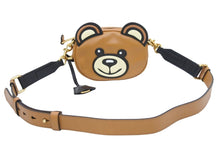 画像をギャラリービューアに読み込む, [USED/中古]MOSCHINO モスキーノ ショルダーバッグ ブラウン ブラック レザー Bランク 中古 n43552