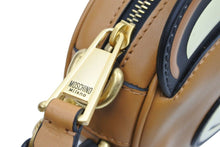 画像をギャラリービューアに読み込む, [USED/中古]MOSCHINO モスキーノ ショルダーバッグ ブラウン ブラック レザー Bランク 中古 n43552