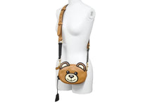 画像をギャラリービューアに読み込む, [USED/中古]MOSCHINO モスキーノ ショルダーバッグ ブラウン ブラック レザー Bランク 中古 n43552
