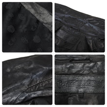 Load image into Gallery viewer, DSMG限定 CHROME HEARTS クロムハーツ ライダースジャケット JACKET MOTO LAURIE LEATHER サイズS 美品 中古 45359