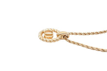 Load image into Gallery viewer, Christian Dior クリスチャンディオール ネックレス アクセサリー CDロゴ ラウンド 丸形 ゴールド GP 美品 中古 43560