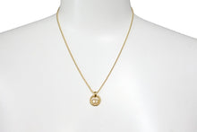 Load image into Gallery viewer, Christian Dior クリスチャンディオール ネックレス アクセサリー CDロゴ ラウンド 丸形 ゴールド GP 美品 中古 43560