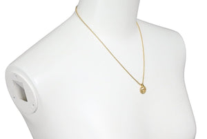 Christian Dior クリスチャンディオール ネックレス アクセサリー CDロゴ ラウンド 丸形 ゴールド GP 美品 中古 43560