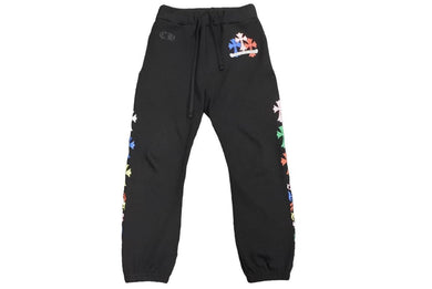 CHROME HEARTS クロムハーツ マルチカラーセメタリークロススウェットパンツ 2022SS コットン マルチカラー S 美品 中古 43566