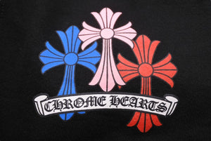 CHROME HEARTS クロムハーツ マルチカラーセメタリークロススウェットパンツ 2022SS コットン マルチカラー S 美品 中古 43566
