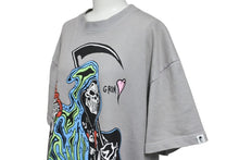Load image into Gallery viewer, WARREN LOTAS ウォーレンロータス WL プリントTシャツ 半袖 Reaper GRIM コットン グレー マルチカラー サイズM 美品 中古 43567