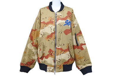 新品同様 Chrome Hearts クロムハーツ P JKT U BOMBER SEX SEX RECORDS ダブルジップ迷彩ボンバージャケット サイズL 中古 43573