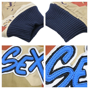 新品同様 Chrome Hearts クロムハーツ P JKT U BOMBER SEX SEX RECORDS ダブルジップ迷彩ボンバージャケット サイズL 中古 43573