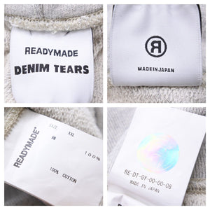 極美品 READYMADE × DENIMTEARS レディメイド デニムティアーズ コットン パーカー 22AW RE-DT-GY-00-00-08 サイズXXL 中古 43583