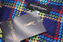 画像をギャラリービューアに読み込む, 未使用品 YVES SAINT LAURENT イヴサンローラン セットアップ ヴィンテージ マルチカラー 千鳥柄 ブラウン サイズMA 中古 43594