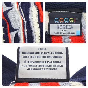 COOGI クージー 3D ニット マルチカラー トップス ウール セーター 立体編み 個性的 3XL 美品 中古 43608