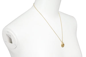Christian Dior クリスチャンディオール ネックレス アクセサリー ジュエリー CDロゴ ラインストーン GP 美品 中古 43621