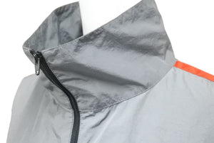 BALENCIAGA バレンシアガ ナイロン ジャケット ロゴ プリント 19ss 534317 グレー 赤 ブラック サイズ 44 美品 43644