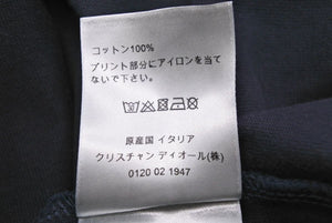 極美品 Dior × NIKE JORDAN ディオール ナイキ AIR DIOR ウィングロゴ 半袖Ｔシャツ ネイビー 033J625B0554 サイズS 中古 43652