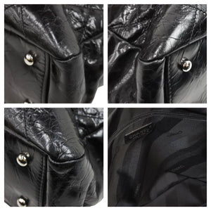 CHANEL シャネル ポートベロー マトラッセ 2WAY ハンドバッグ チェーンショルダー ココマーク 黒 13番台 A46148 美品 中古 43653