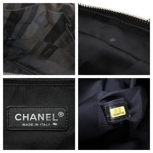 CHANEL シャネル ポートベロー マトラッセ 2WAY ハンドバッグ チェーンショルダー ココマーク 黒 13番台 A46148 美品 中古 43653