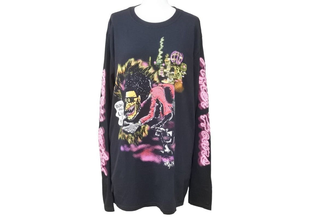 THE WEEKEND × READY MADE ザウィークエンド レディメイド 限定 長袖Ｔシャツ ブラック トップス サイズL 美品 中古 43737