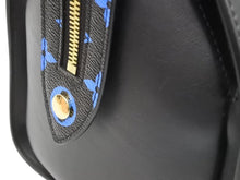 画像をギャラリービューアに読み込む, 新品同様 LOUIS VUITTON ルイヴィトン ショルダーバッグ スピーディアマゾン ブラック スムースレザー ブルー M42202 中古 43663