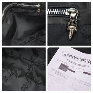 CHROME HEARTS クロムハーツ クラッシバック セメタリークロス ベイビーファット レザー シルバー 中古 43704