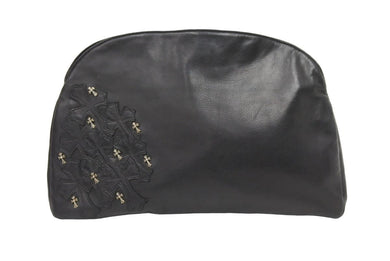 CHROME HEARTS クロムハーツ クラッシバック セメタリークロス ベイビーファット レザー シルバー 中古 43704