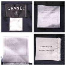 画像をギャラリービューアに読み込む, CHANEL シャネル ツイードジャケット 08A P33858V18196 サイズ38 ブラック ヴィンテージ ココマーク ノーカラー 美品 43708