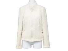 Load image into Gallery viewer, CHANEL シャネル ジャケット P24587V15045 ウール アンゴラ ホワイト 04A サイズ36 美品 中古 43709