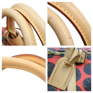 極美品 LOUIS VUITTON ルイヴィトン パンプキンドット キーポルバンドリエール55 草間彌生 M40695 ボストンバッグ 中古 43720