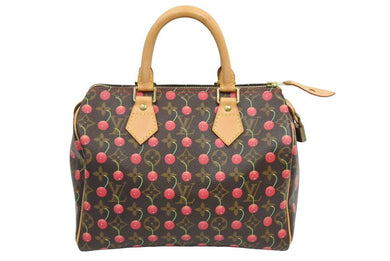 LOUIS VUITTON ルイ ヴィトン モノグラムチェリー 村上隆 スピーディ25 ハンドバッグ ミニボストン M95009 美品 中古 43725